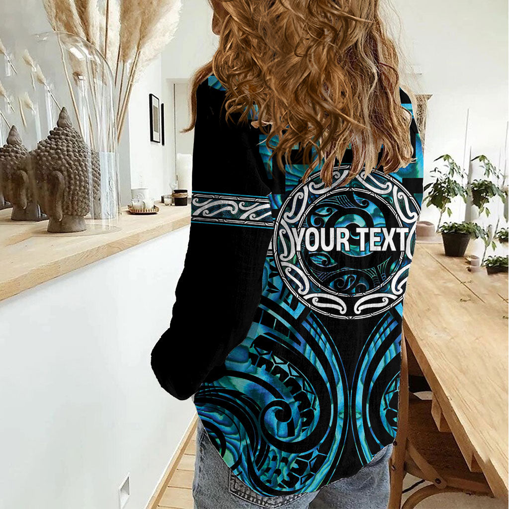 Aotearoa Ngati Kahungunu Personalised Women Casual Shirt Maori Iwi Poutama Puhoro Tattoo