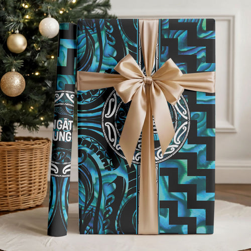 Aotearoa Ngati Kahungunu Wrapping Paper Maori Iwi Poutama Puhoro Tattoo