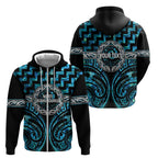 Aotearoa Ngati Kahungunu Personalised Zip Hoodie Maori Iwi Poutama Puhoro Tattoo