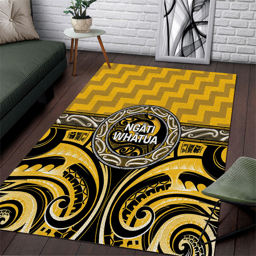 Aotearoa Ngati Whatua Area Rug Maori Iwi Poutama Puhoro Tattoo