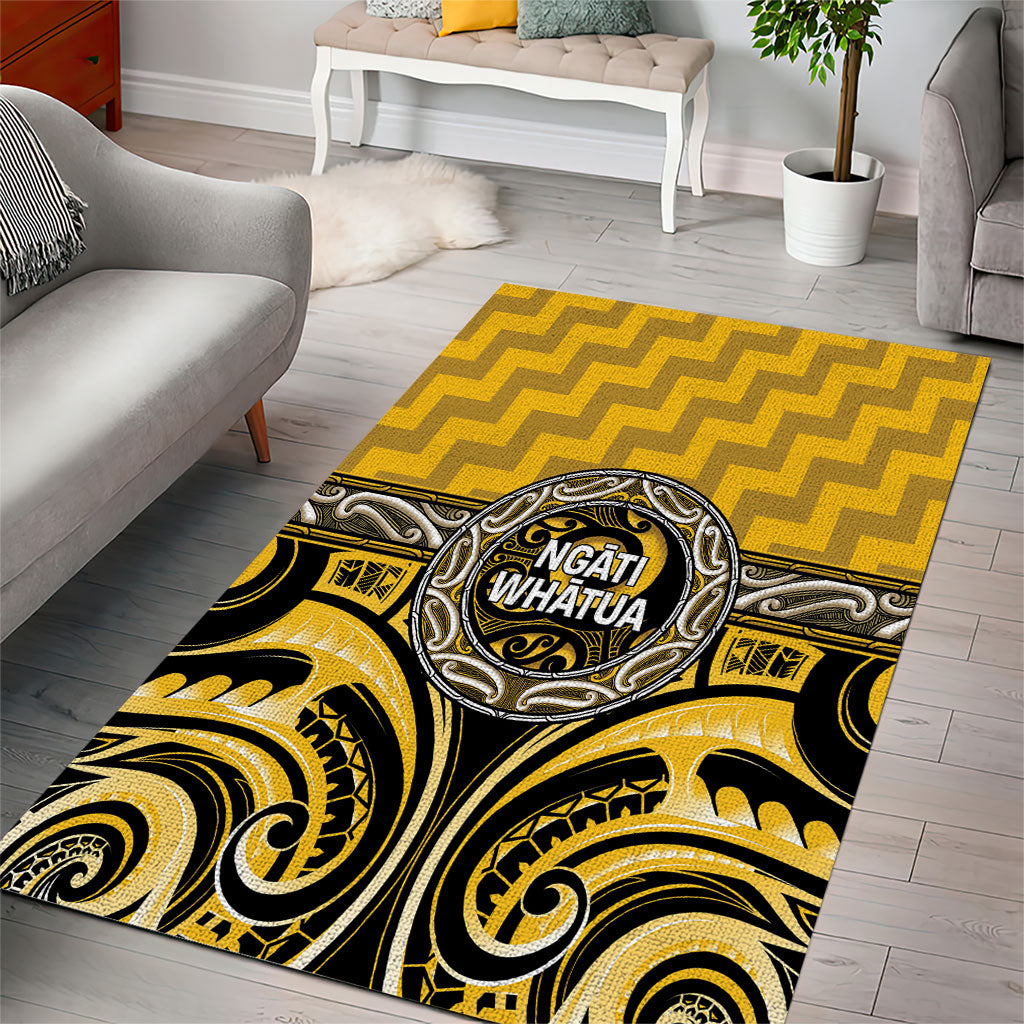 Aotearoa Ngati Whatua Area Rug Maori Iwi Poutama Puhoro Tattoo