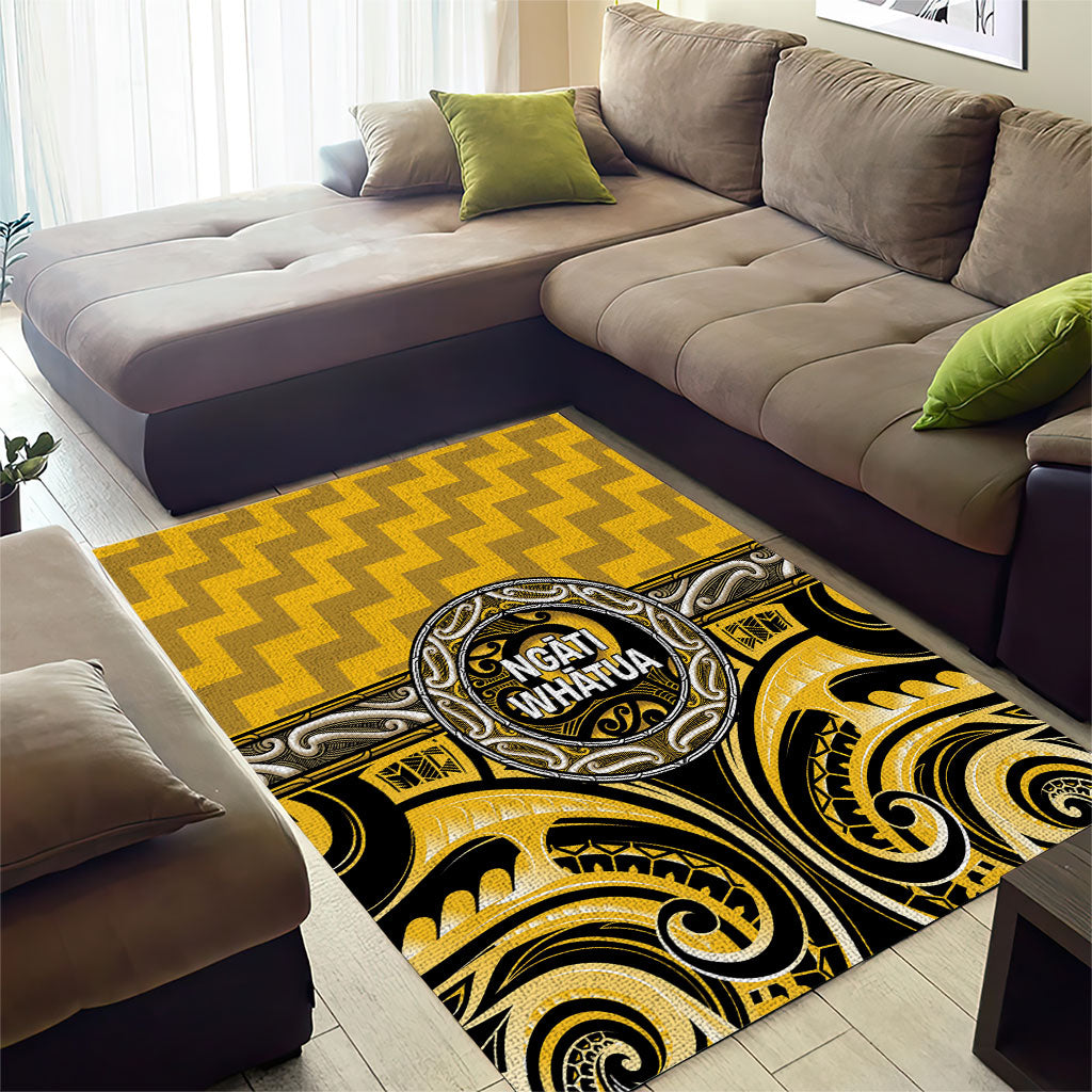 Aotearoa Ngati Whatua Area Rug Maori Iwi Poutama Puhoro Tattoo
