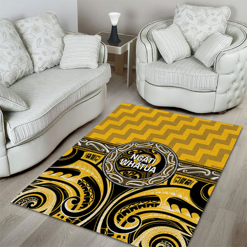 Aotearoa Ngati Whatua Area Rug Maori Iwi Poutama Puhoro Tattoo