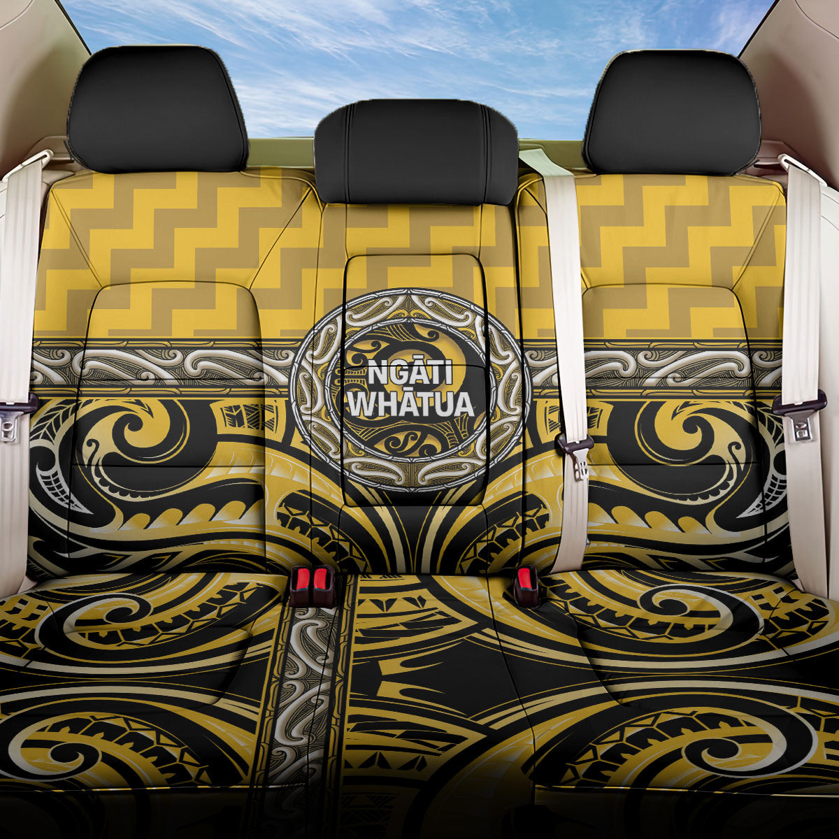 Aotearoa Ngati Whatua Back Car Seat Cover Maori Iwi Poutama Puhoro Tattoo