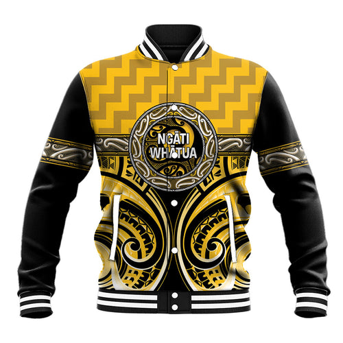 Aotearoa Ngati Whatua Personalised Baseball Jacket Maori Iwi Poutama Puhoro Tattoo