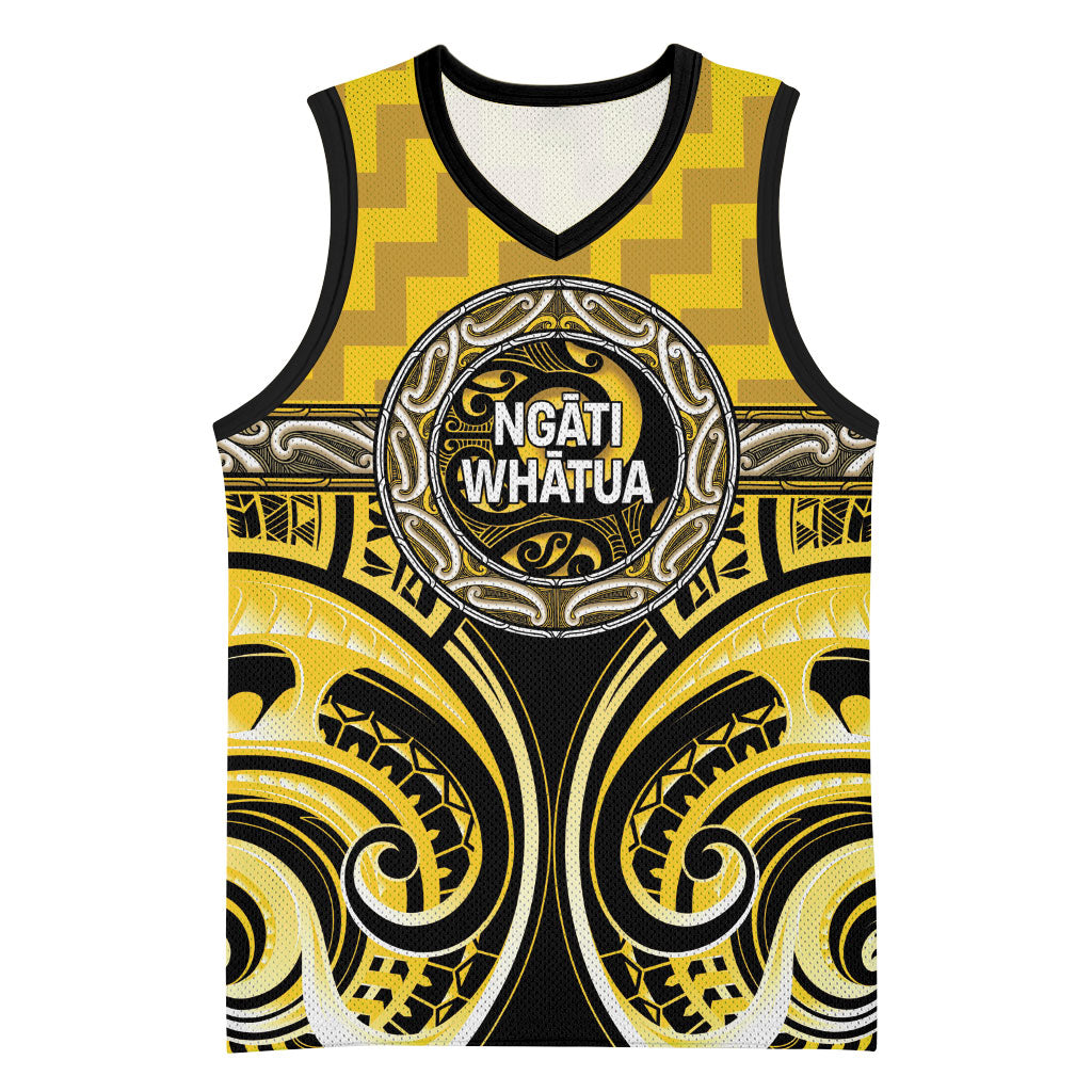 Aotearoa Ngati Whatua Personalised Basketball Jersey Maori Iwi Poutama Puhoro Tattoo