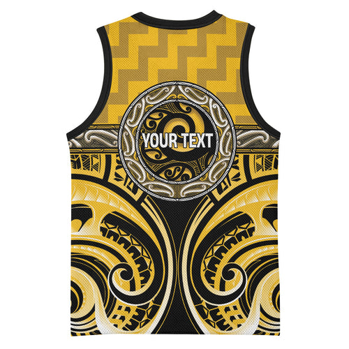 Aotearoa Ngati Whatua Personalised Basketball Jersey Maori Iwi Poutama Puhoro Tattoo