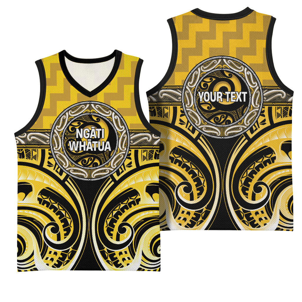 Aotearoa Ngati Whatua Personalised Basketball Jersey Maori Iwi Poutama Puhoro Tattoo