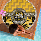 Aotearoa Ngati Whatua Beach Blanket Maori Iwi Poutama Puhoro Tattoo