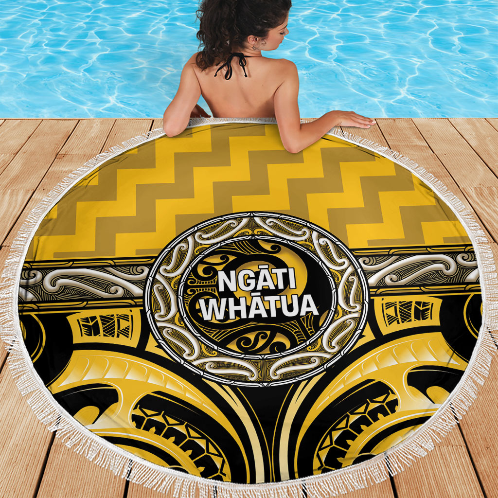 Aotearoa Ngati Whatua Beach Blanket Maori Iwi Poutama Puhoro Tattoo