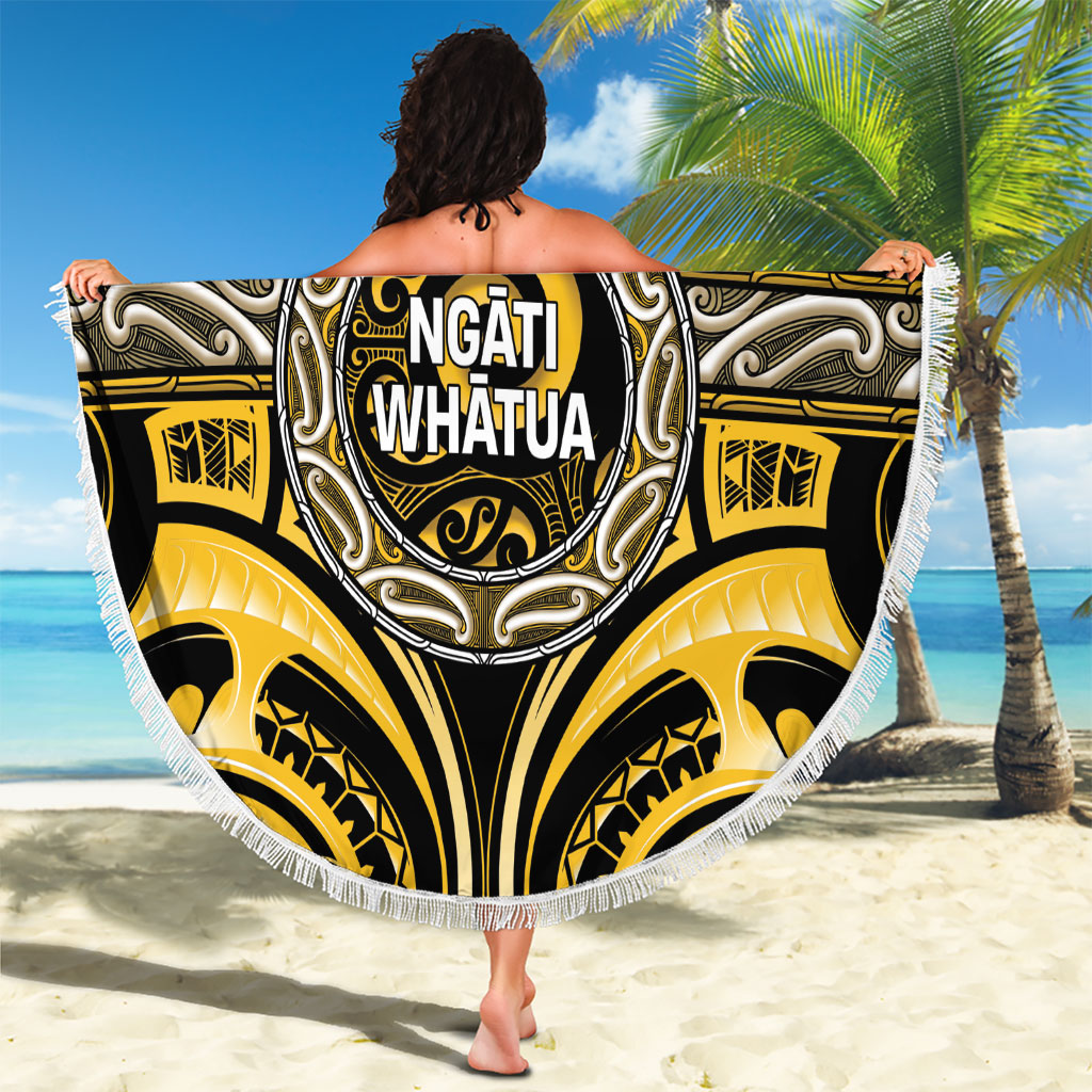 Aotearoa Ngati Whatua Beach Blanket Maori Iwi Poutama Puhoro Tattoo