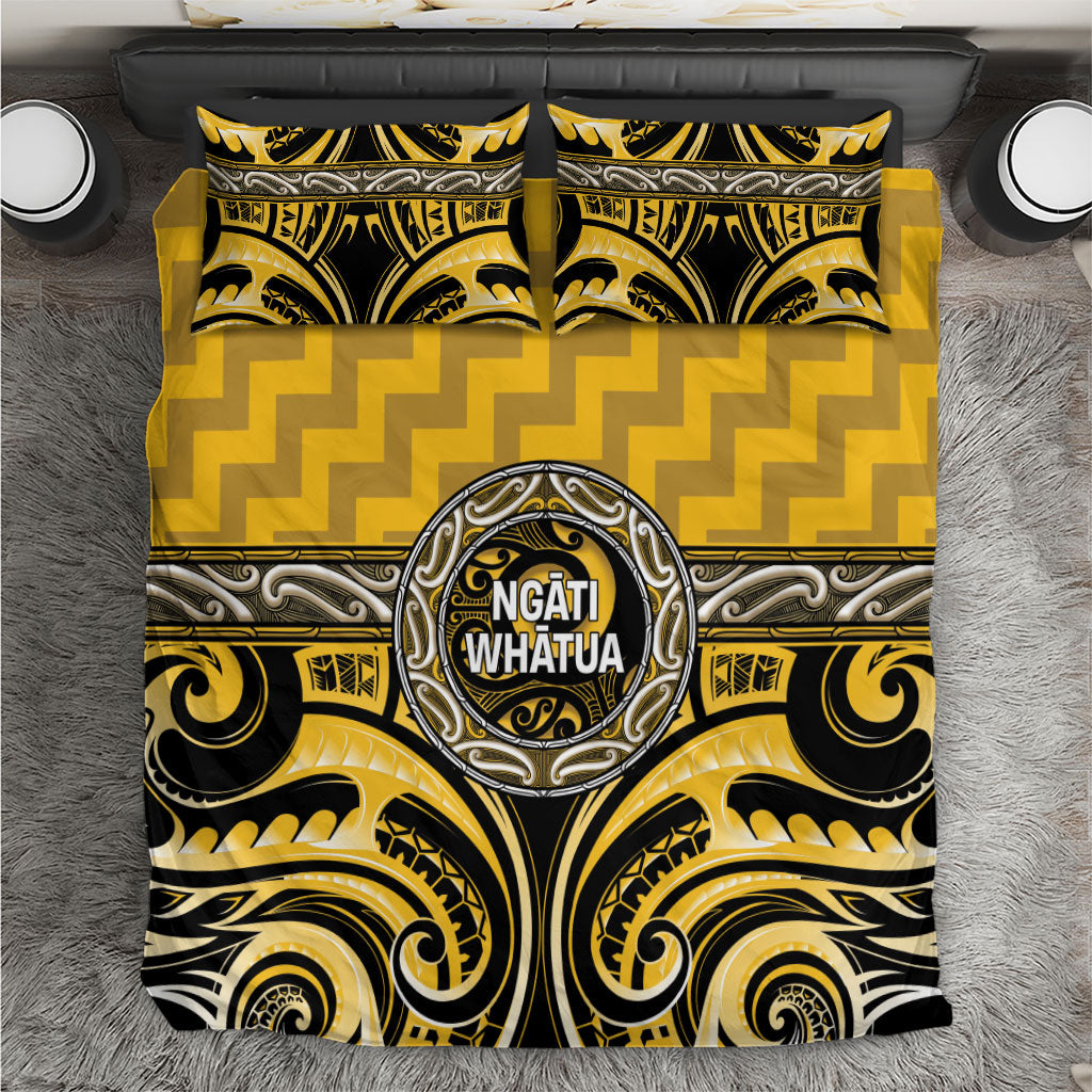 Aotearoa Ngati Whatua Bedding Set Maori Iwi Poutama Puhoro Tattoo