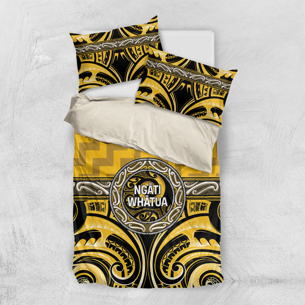 Aotearoa Ngati Whatua Bedding Set Maori Iwi Poutama Puhoro Tattoo