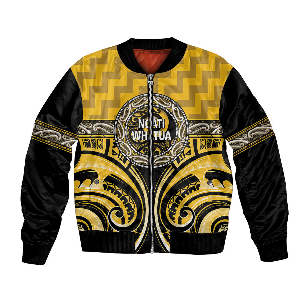 Aotearoa Ngati Whatua Personalised Bomber Jacket Maori Iwi Poutama Puhoro Tattoo
