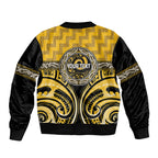 Aotearoa Ngati Whatua Personalised Bomber Jacket Maori Iwi Poutama Puhoro Tattoo