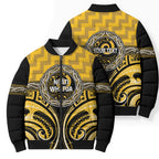Aotearoa Ngati Whatua Personalised Bomber Puffer Jacket Maori Iwi Poutama Puhoro Tattoo