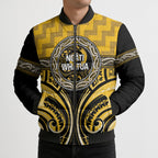 Aotearoa Ngati Whatua Personalised Bomber Puffer Jacket Maori Iwi Poutama Puhoro Tattoo