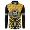 Aotearoa Ngati Whatua Personalised Button Sweatshirt Maori Iwi Poutama Puhoro Tattoo