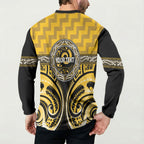 Aotearoa Ngati Whatua Personalised Button Sweatshirt Maori Iwi Poutama Puhoro Tattoo