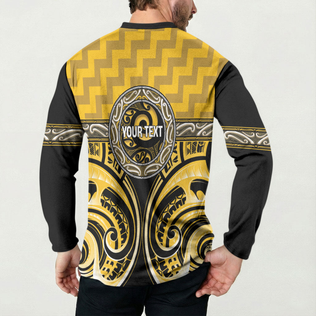 Aotearoa Ngati Whatua Personalised Button Sweatshirt Maori Iwi Poutama Puhoro Tattoo