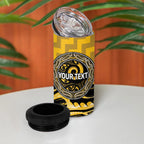 Aotearoa Ngati Whatua Personalised 4 in 1 Can Cooler Tumbler Maori Iwi Poutama Puhoro Tattoo
