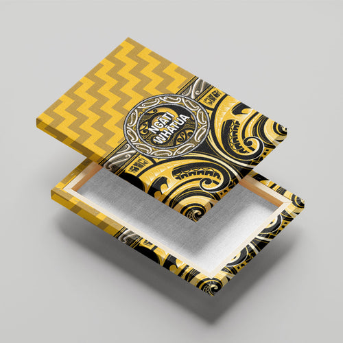 Aotearoa Ngati Whatua Canvas Wall Art Maori Iwi Poutama Puhoro Tattoo