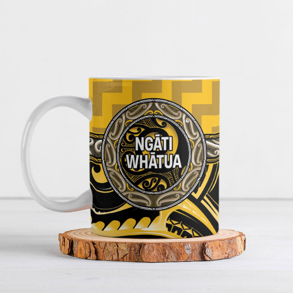 Aotearoa Ngati Whatua Personalised Ceramic Mug Maori Iwi Poutama Puhoro Tattoo
