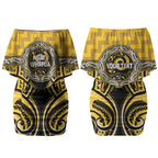 Aotearoa Ngati Whatua Personalised Couples Matching Off Shoulder Short Dress and Hawaiian Shirt Maori Iwi Poutama Puhoro Tattoo
