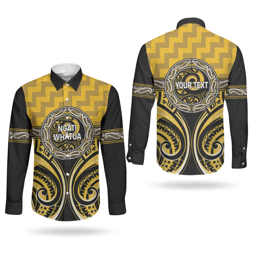 Aotearoa Ngati Whatua Personalised Couples Matching Tank Maxi Dress and Long Sleeve Button Shirt Maori Iwi Poutama Puhoro Tattoo
