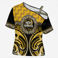 Aotearoa Ngati Whatua Personalised Cross Shoulder Shirt Maori Iwi Poutama Puhoro Tattoo