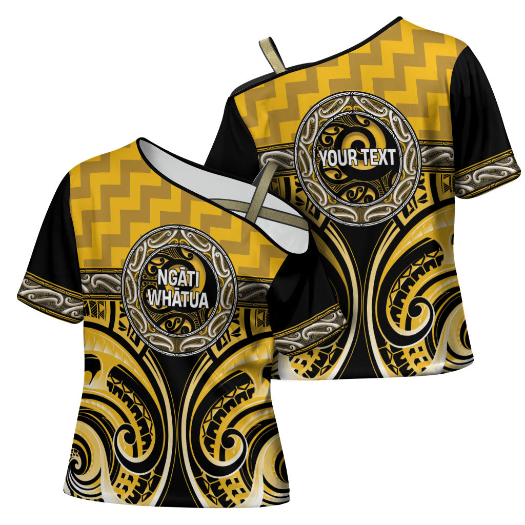 Aotearoa Ngati Whatua Personalised Cross Shoulder Shirt Maori Iwi Poutama Puhoro Tattoo