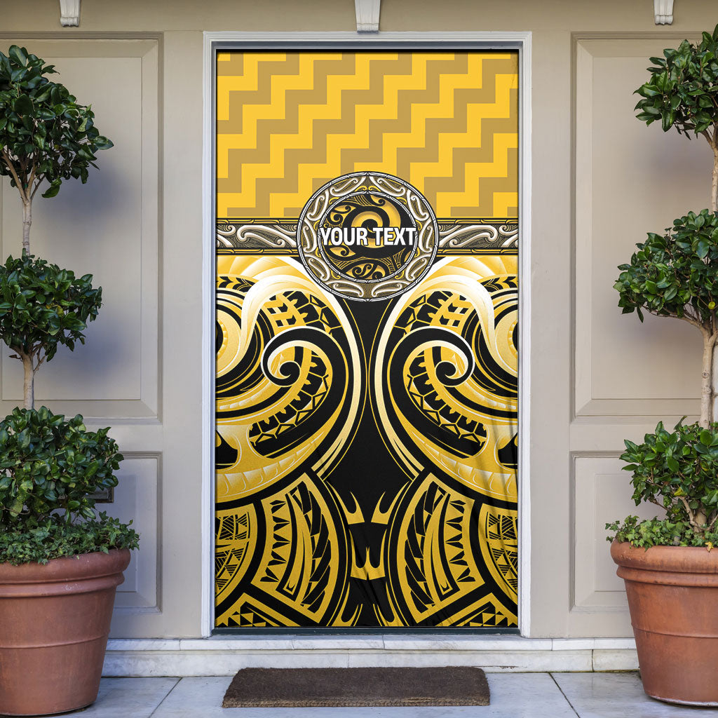Aotearoa Ngati Whatua Personalised Door Cover Maori Iwi Poutama Puhoro Tattoo