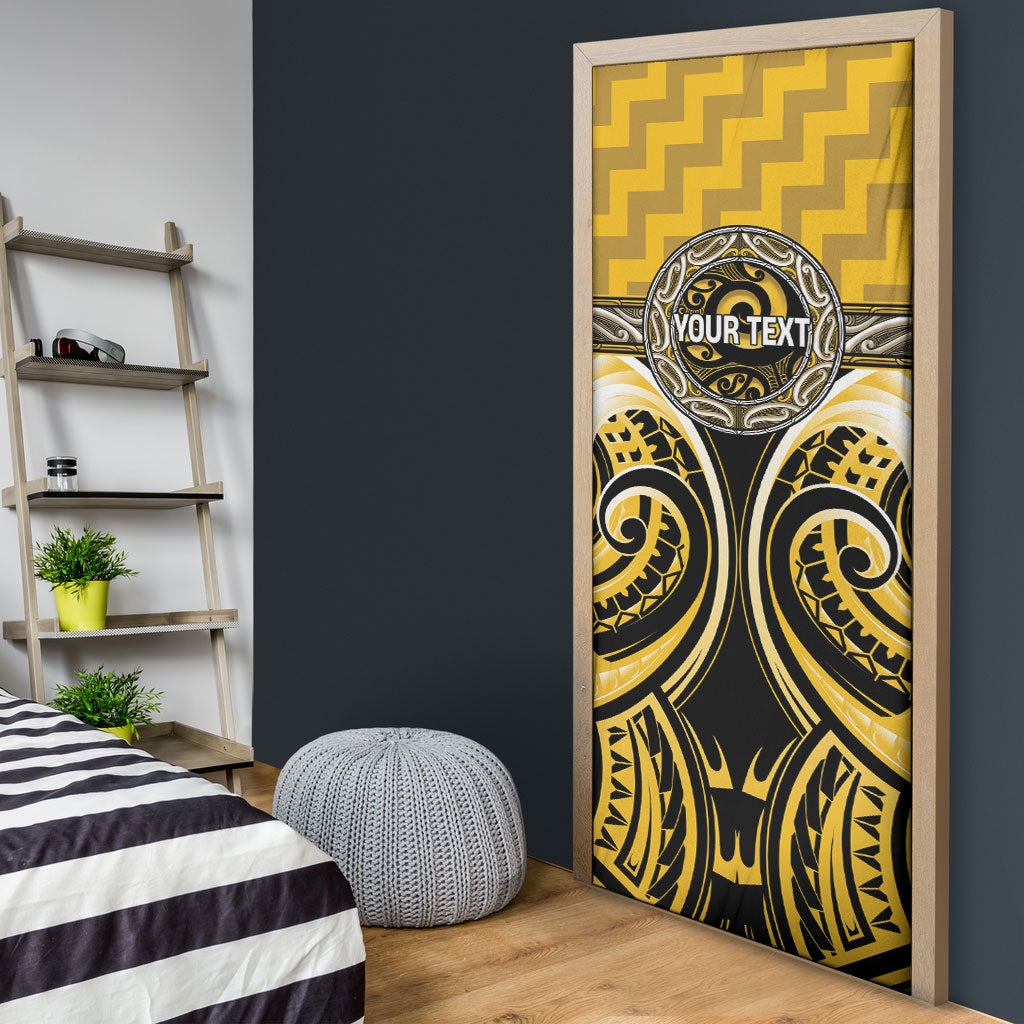 Aotearoa Ngati Whatua Personalised Door Cover Maori Iwi Poutama Puhoro Tattoo