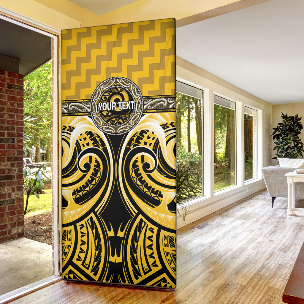 Aotearoa Ngati Whatua Personalised Door Cover Maori Iwi Poutama Puhoro Tattoo