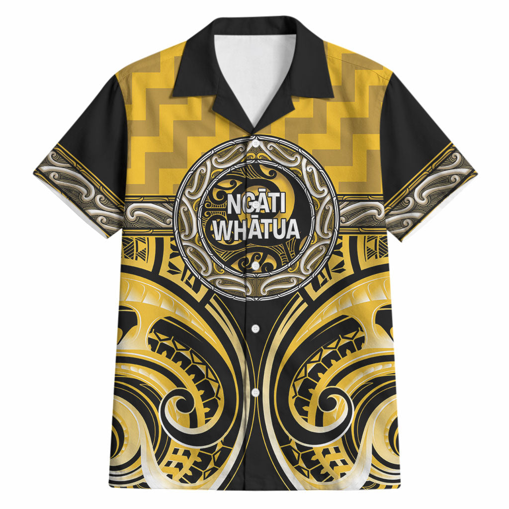 Aotearoa Ngati Whatua Personalised Hawaiian Shirt Maori Iwi Poutama Puhoro Tattoo
