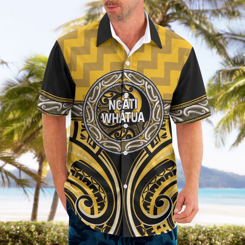 Aotearoa Ngati Whatua Personalised Hawaiian Shirt Maori Iwi Poutama Puhoro Tattoo