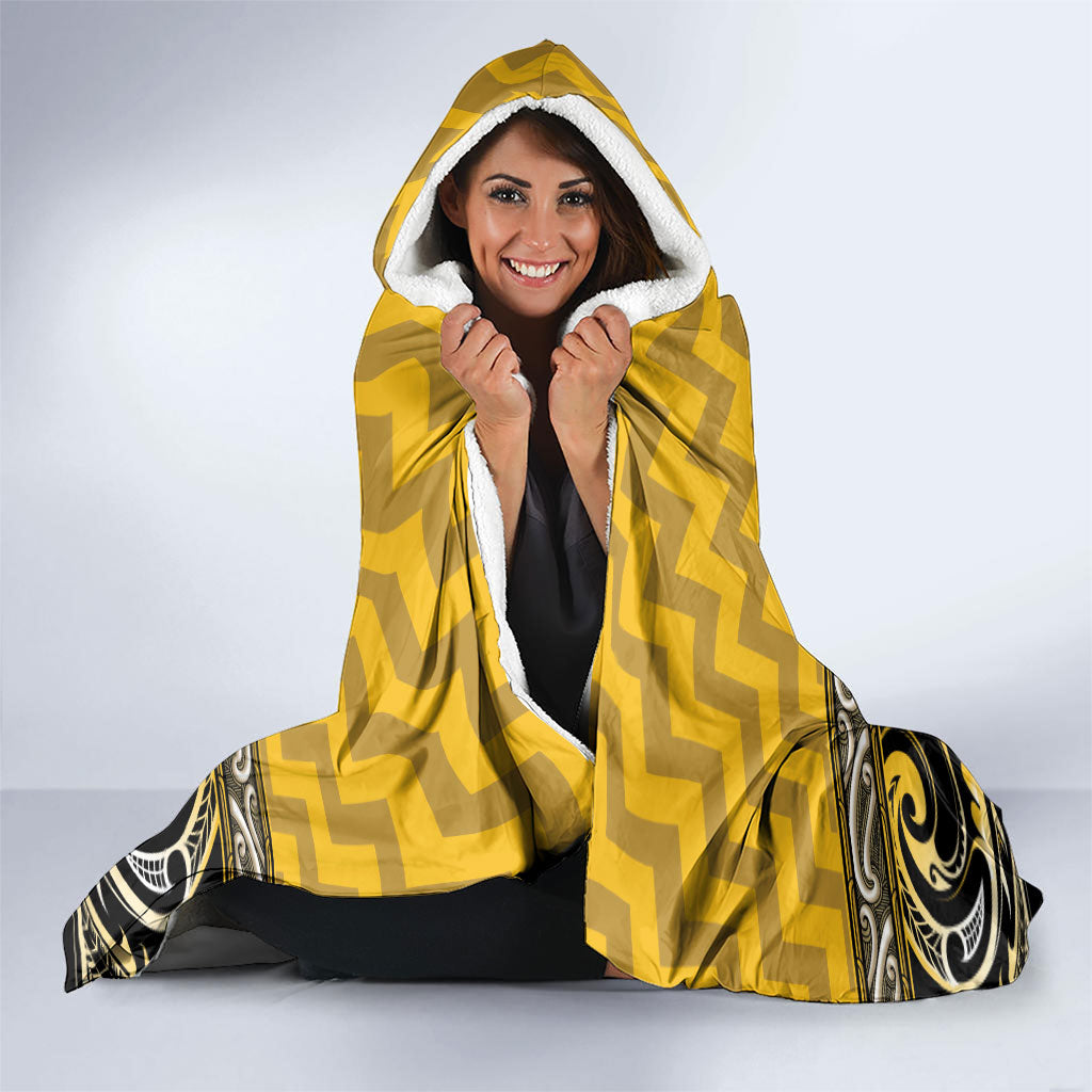 Aotearoa Ngati Whatua Hooded Blanket Maori Iwi Poutama Puhoro Tattoo