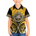 Aotearoa Ngati Whatua Personalised Kid Hawaiian Shirt Maori Iwi Poutama Puhoro Tattoo