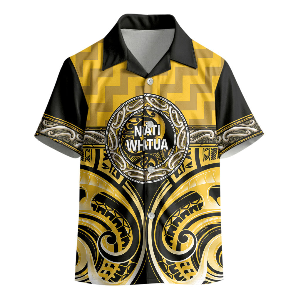 Aotearoa Ngati Whatua Personalised Kid Hawaiian Shirt Maori Iwi Poutama Puhoro Tattoo