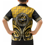 Aotearoa Ngati Whatua Personalised Kid Hawaiian Shirt Maori Iwi Poutama Puhoro Tattoo