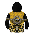 Aotearoa Ngati Whatua Personalised Kid Hoodie Maori Iwi Poutama Puhoro Tattoo