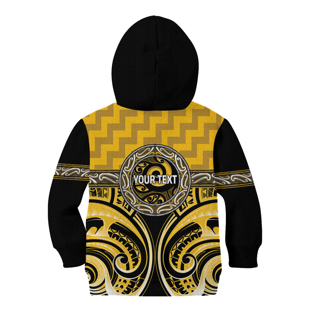 Aotearoa Ngati Whatua Personalised Kid Hoodie Maori Iwi Poutama Puhoro Tattoo