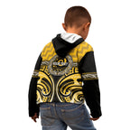 Aotearoa Ngati Whatua Personalised Kid Hoodie Maori Iwi Poutama Puhoro Tattoo