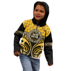 Aotearoa Ngati Whatua Personalised Kid Hoodie Maori Iwi Poutama Puhoro Tattoo