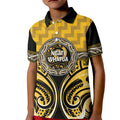Aotearoa Ngati Whatua Personalised Kid Polo Shirt Maori Iwi Poutama Puhoro Tattoo