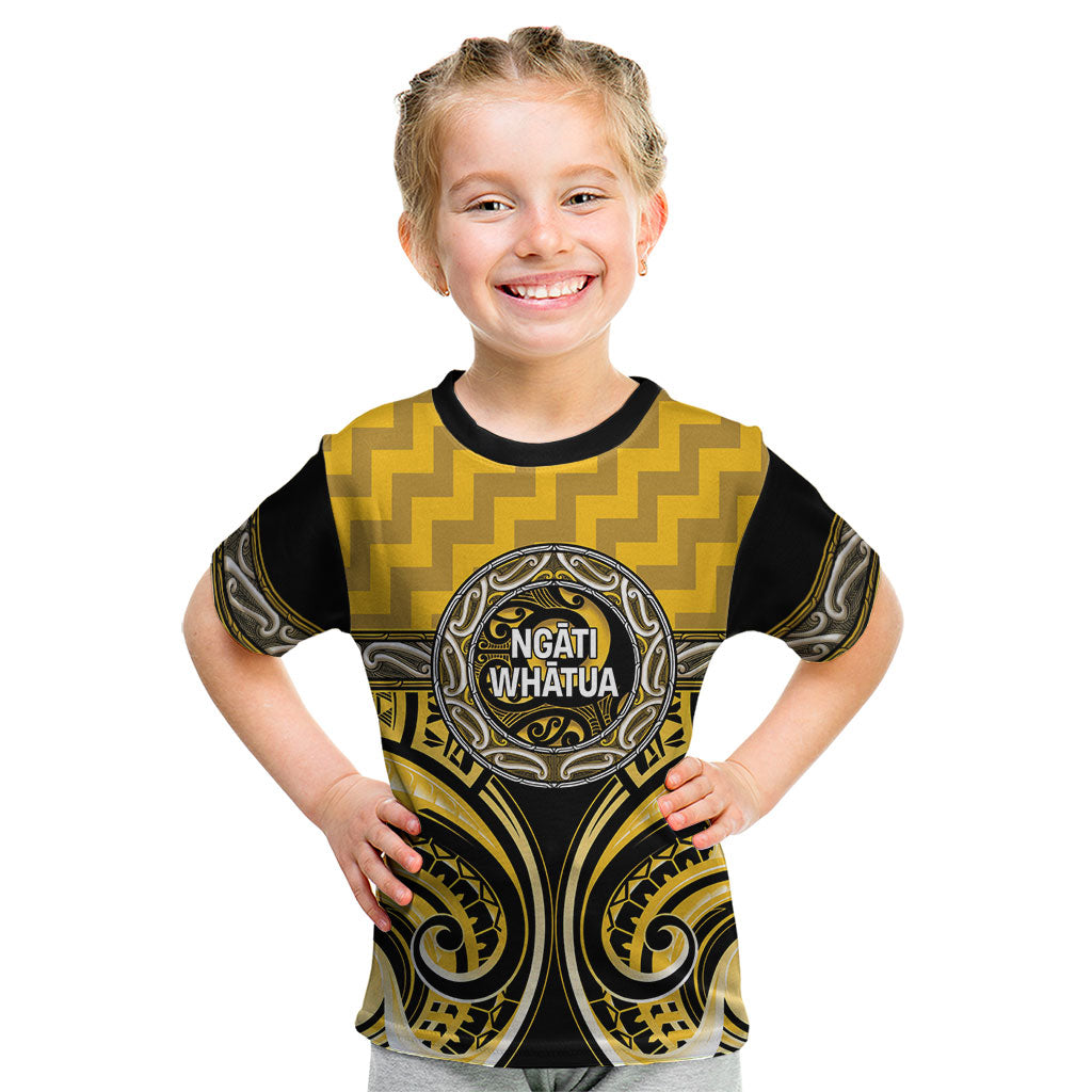 Aotearoa Ngati Whatua Personalised Kid T Shirt Maori Iwi Poutama Puhoro Tattoo