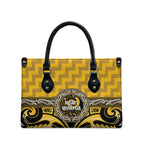 Aotearoa Ngati Whatua Leather Bag Maori Iwi Poutama Puhoro Tattoo