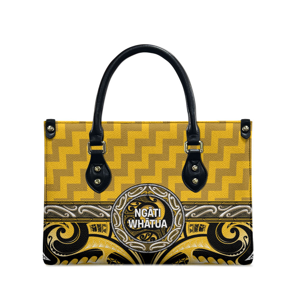 Aotearoa Ngati Whatua Leather Bag Maori Iwi Poutama Puhoro Tattoo