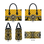 Aotearoa Ngati Whatua Leather Bag Maori Iwi Poutama Puhoro Tattoo