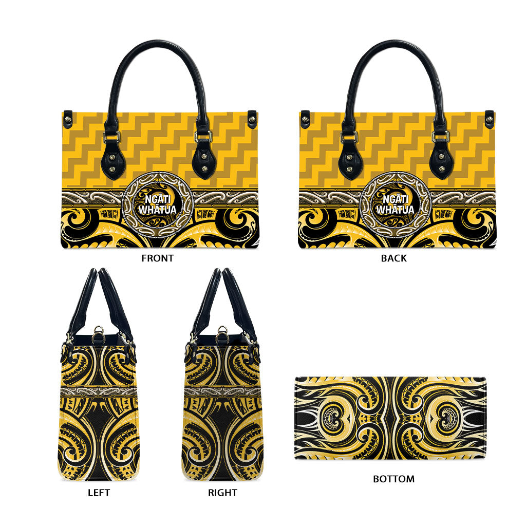 Aotearoa Ngati Whatua Leather Bag Maori Iwi Poutama Puhoro Tattoo